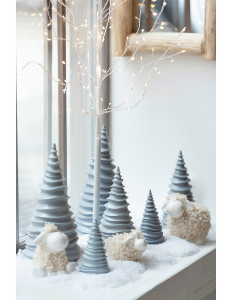 Arbre lumineux Led XL Branches nues 100 cm en Métal Blanc - 2