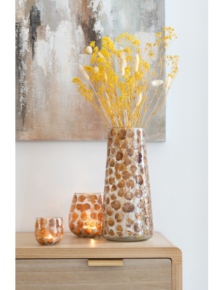 Bouquet Fleurs séchées Queue de lièvre Hauteur 70 cm en Écru - 3