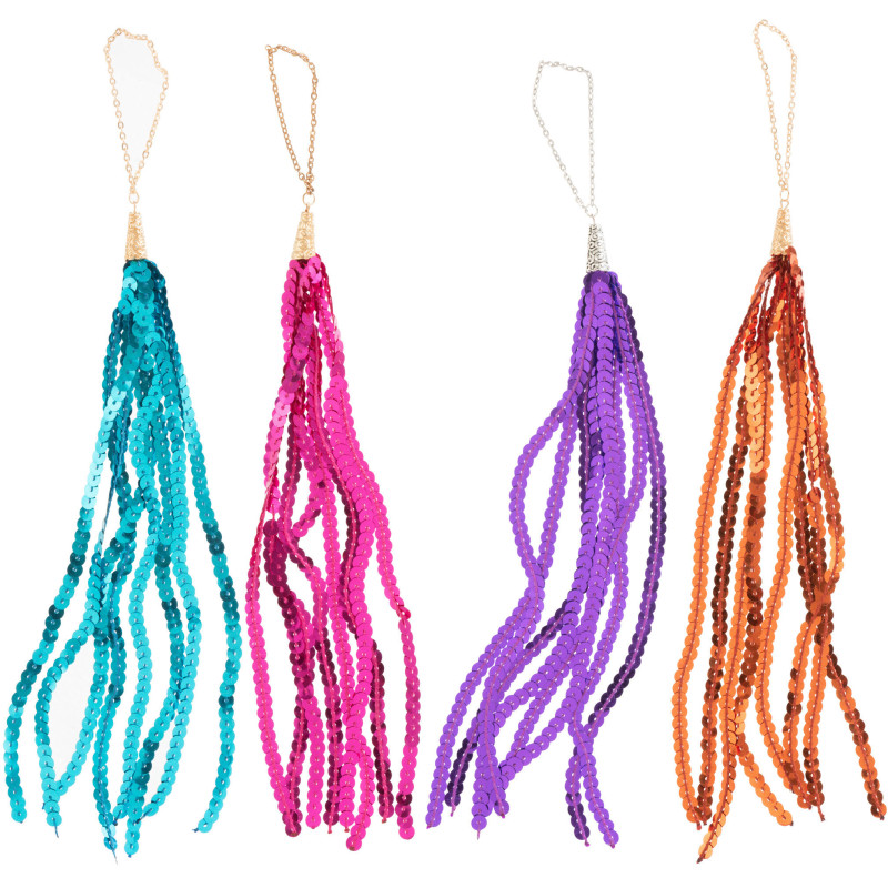 Suspension de Noël XL Rubans en Plastique Multicolore (Lot de 4) - 1