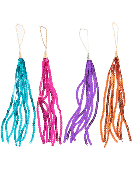 Suspension de Noël XL Rubans en Plastique Multicolore (Lot de 4) - 1