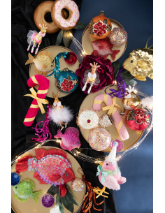 Suspension de Noël XL Rubans en Plastique Multicolore (Lot de 4) - 2