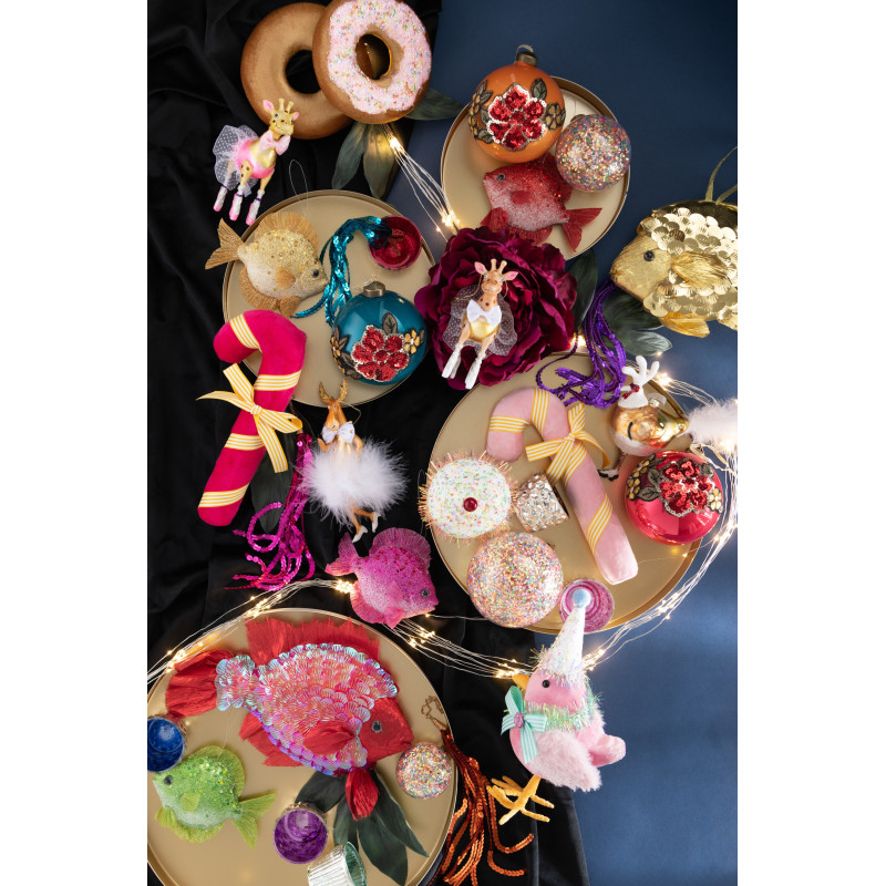 Suspension de Noël XL Rubans en Plastique Multicolore (Lot de 4) - 2