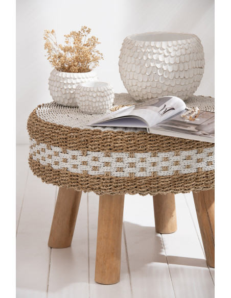 Bouquet Fleurs séchées Gypsophile XL Hauteur 85 cm en Blanc - 3