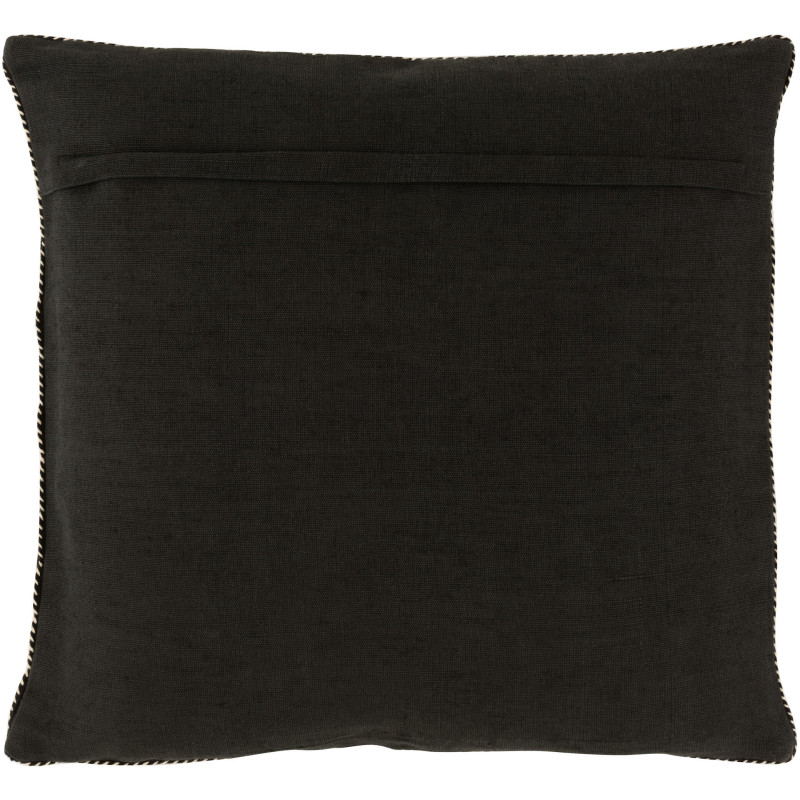 Coussin Carré Glamis 45x45 en Coton Noir Miroir Motif ronds - 2