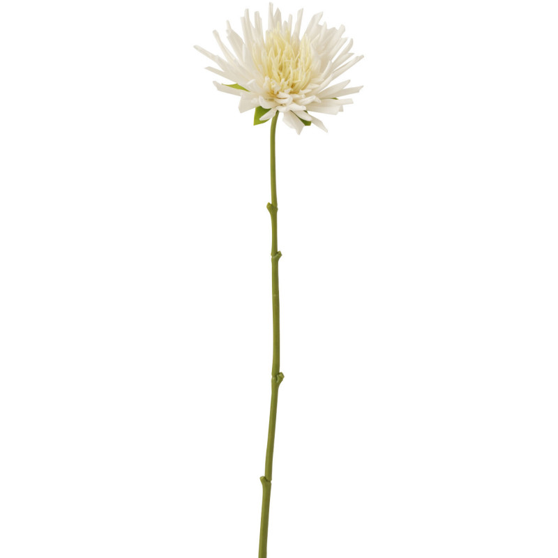 Fleur artificielle sur tige Chrysantheme Hauteur 40 cm en Plastique Blanc Vert - 1