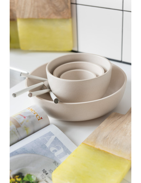 Assiette Ronde Creuse Marie en Porcelaine Crème - 2