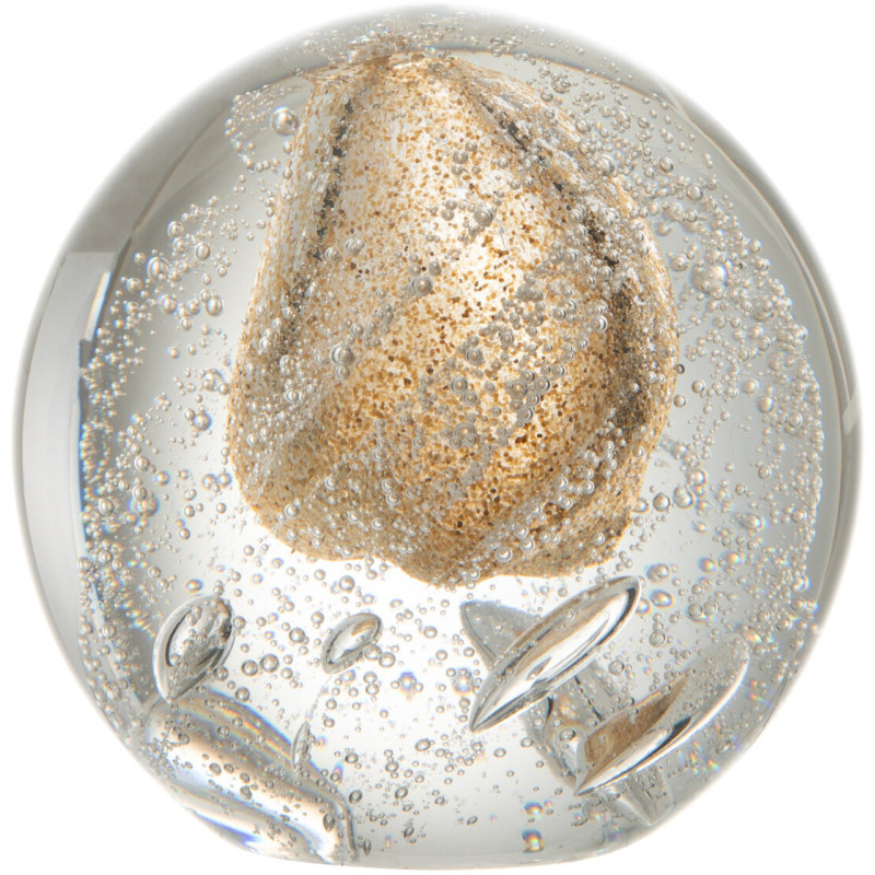 Sulfure Ronde Bulles Gama en Verre Doré 10 cm - 1
