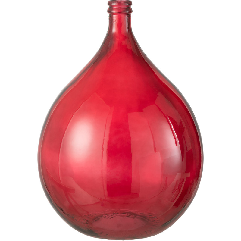 Vase Dame Jeanne XL Géri Hauteur 55 cm en Verre Rouge - 1