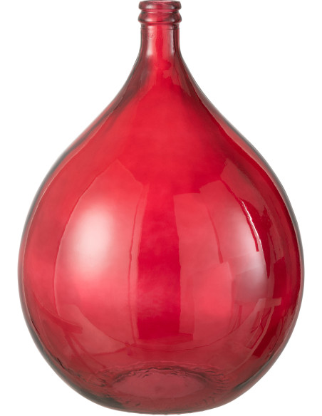 Vase Dame Jeanne XL Géri Hauteur 55 cm en Verre Rouge - 1
