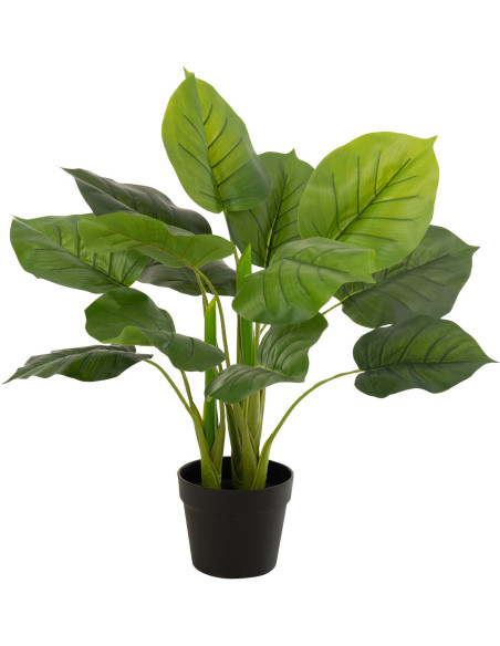 Plante artificielle Potos Epipremnum aureum Hauteur 70 cm en Plastique Vert Avec pot - 1
