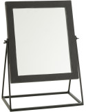 Miroir De table Carré Flecto en Métal Noir