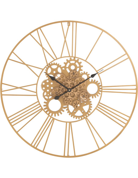Horloge murale Ronde XL 80 cm Avery en Métal Doré - 1