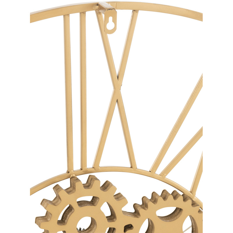 Horloge murale Ronde XL 80 cm Avery en Métal Doré - 2