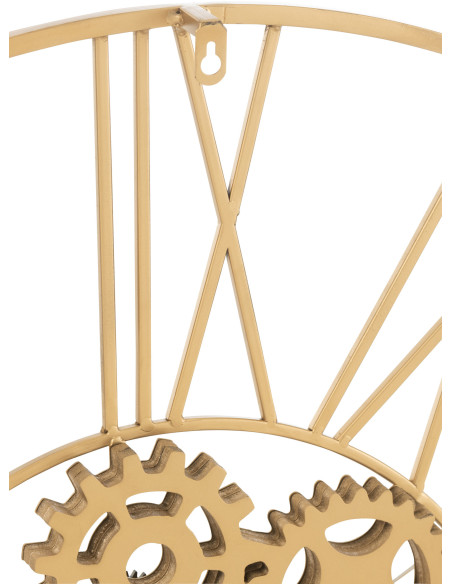 Horloge murale Ronde XL 80 cm Avery en Métal Doré - 2