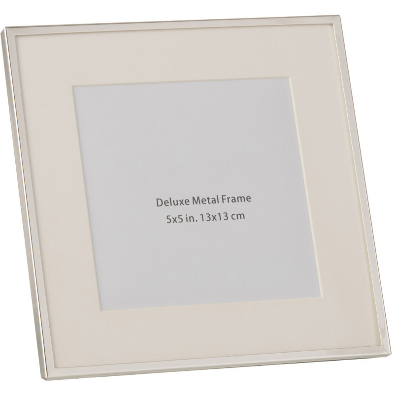 Cadre photo Magnira en Métal Argenté pour photo 13x13 - 1