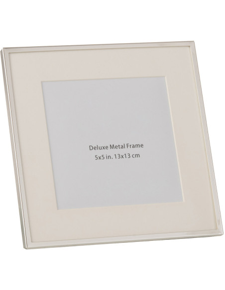 Cadre photo Magnira en Métal Argenté pour photo 13x13 - 1
