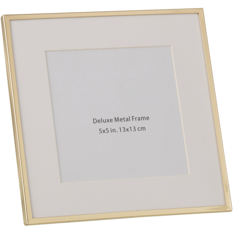 Cadre photo Magnira en Métal Doré pour photo 13x13 - 1