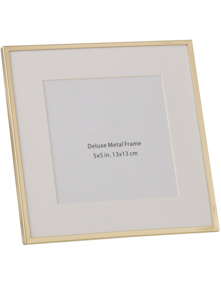 Cadre photo Magnira en Métal Doré pour photo 13x13 - 1
