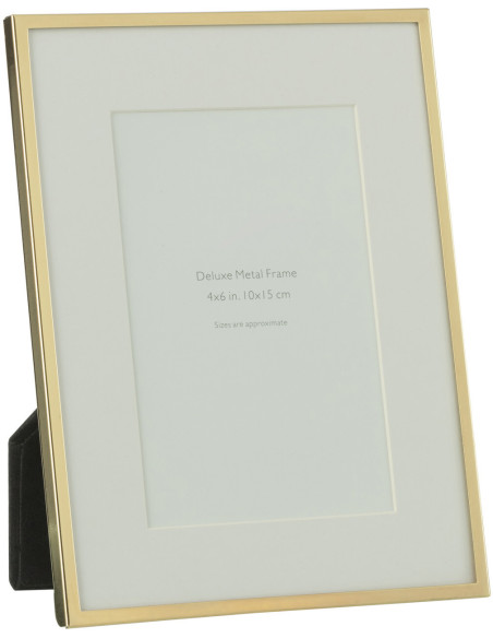 Cadre photo Magnira en Métal Doré pour photo 10x15 - 1