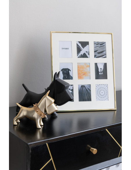 Cadre photo Pêle-mêle Magnira en Métal Doré pour photo 6x8 - 2