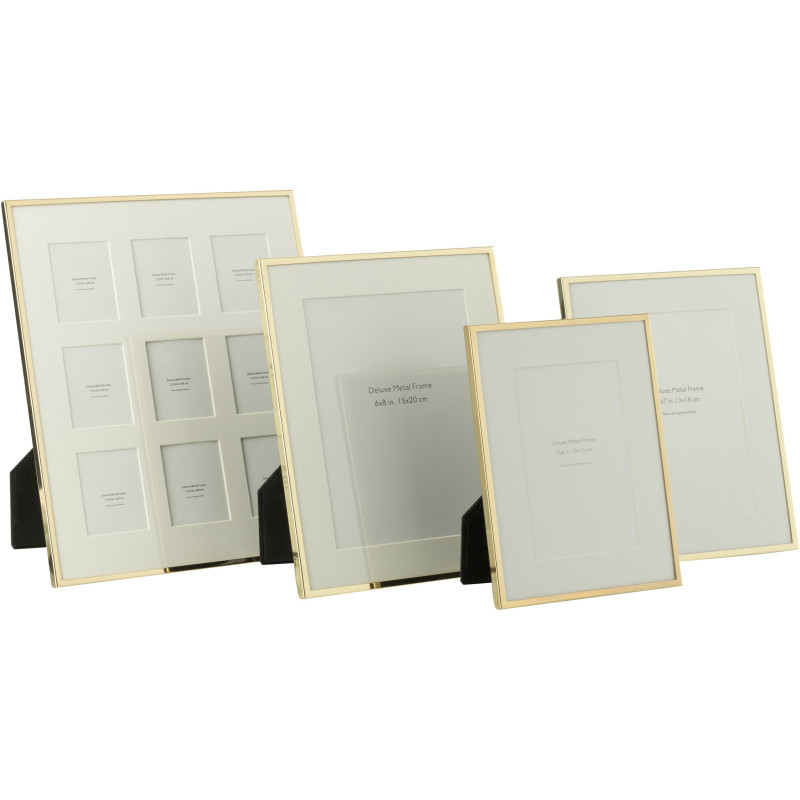 Cadre photo Pêle-mêle Magnira en Métal Doré pour photo 6x8 - 4