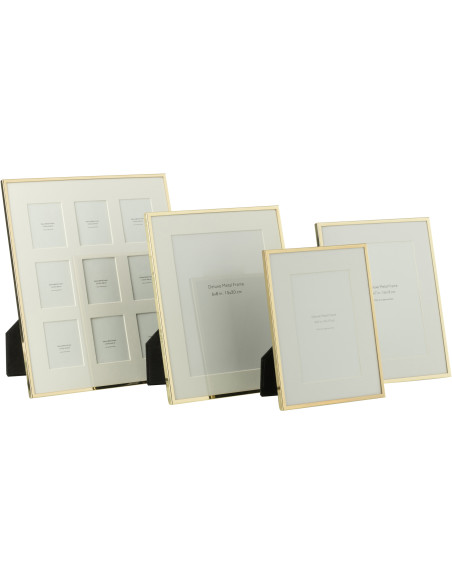 Cadre photo Pêle-mêle Magnira en Métal Doré pour photo 6x8 - 4