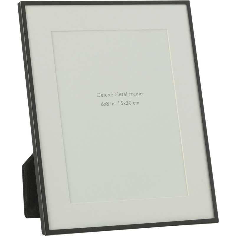 Cadre photo Magnira en Métal Noir pour photo 15x20 J-Line - 1