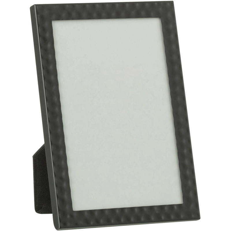 Cadre photo Forgéa en Métal Noir Motif martelé pour photo 15x20 - 1
