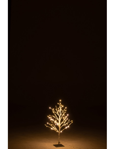 Arbre artificiel lumineux Led Sans feuille 60 cm en Métal Blanc - 3