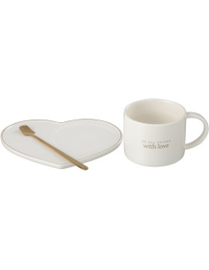 Tasse Stina en Porcelaine Blanc Doré - 2