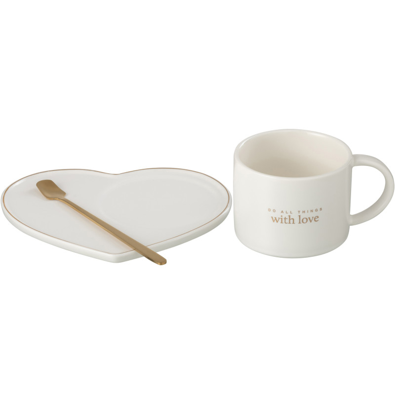 Tasse Stina en Porcelaine Blanc Doré - 2