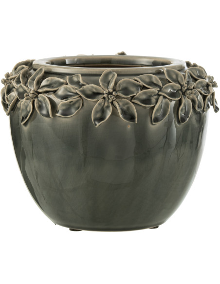 Cache-pot en Céramique Gris Floralis Diamètre 22 cm - 1
