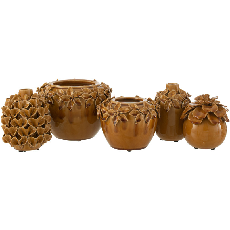Cache-pot en Céramique Ocre Floralis Diamètre 22 cm - 3