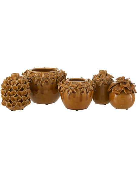 Cache-pot en Céramique Ocre Floralis Diamètre 22 cm - 3