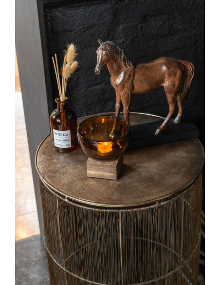 Statue déco XL Cheval Sooty en Résine Marron - 2