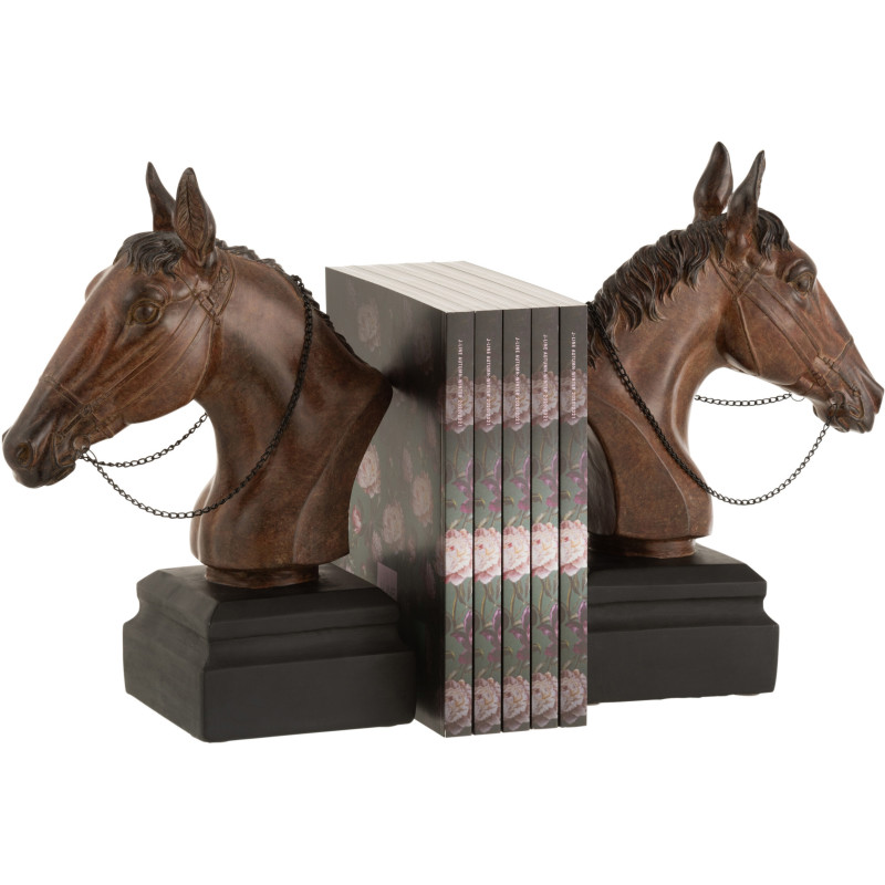 Statue déco Cheval Sooty en Résine Marron - 2