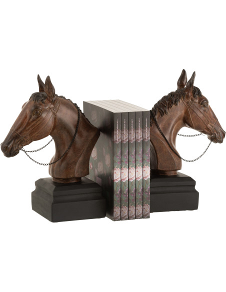 Statue déco Cheval Sooty en Résine Marron - 2