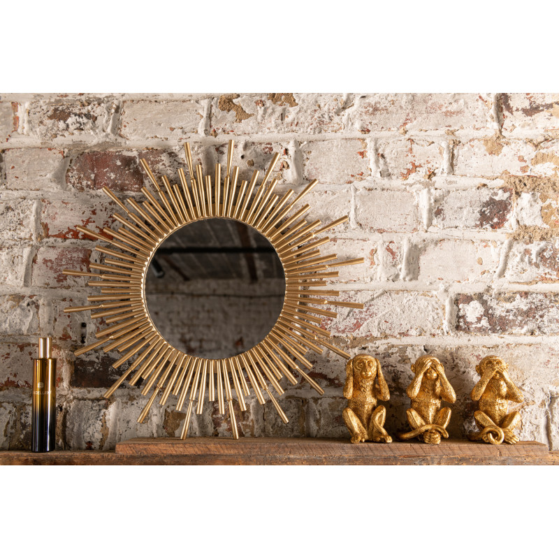 Statuette déco Singe Jarl en Résine Doré (Lot de 4) - 2