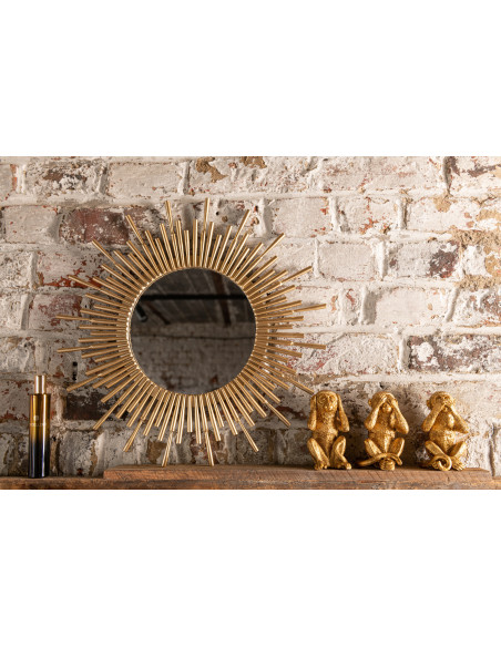 Statuette déco Singe Jarl en Résine Doré (Lot de 4) - 2