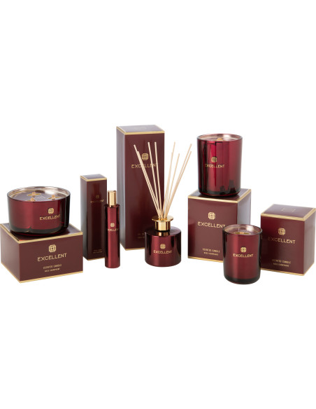 Brume parfumée d'intérieur Senteur Florale Rose Champagne Excellent 50 ml en Verre Rouge - 3