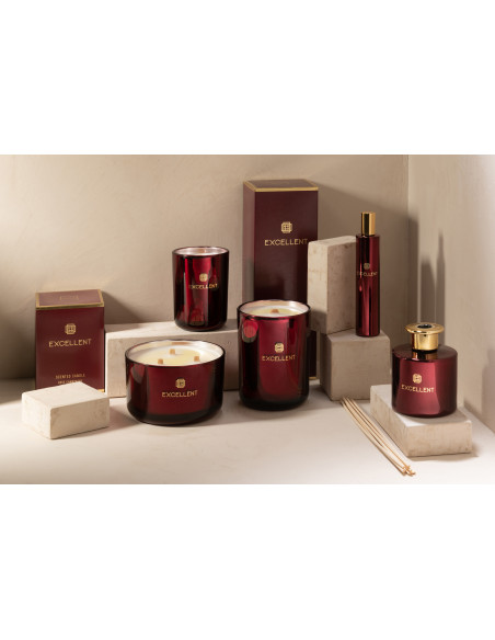 Brume parfumée d'intérieur Senteur Florale Rose Champagne Excellent 50 ml en Verre Rouge - 4