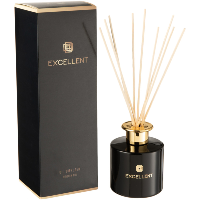 Diffuseur de parfum Senteur Boisée Siberia Fir Excellent 150 ml en Verre Noir - 1
