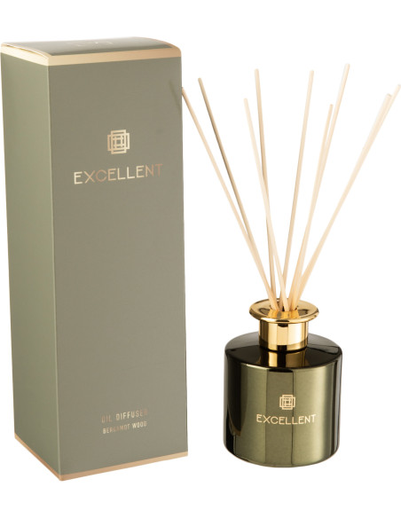 Diffuseur de parfum Senteur Acidulée Bargamote Excellent 150 ml en Verre Vert - 1