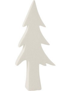 Décoration de Noël Sapin 35 cm en Céramique Blanc - 1