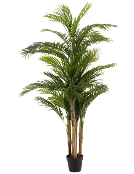 Arbre artificiel Grande taille Palmier Areca 189 cm en Plastique Vert - 1