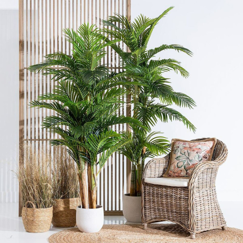 Arbre artificiel Grande taille Palmier Areca 189 cm en Plastique Vert - 2