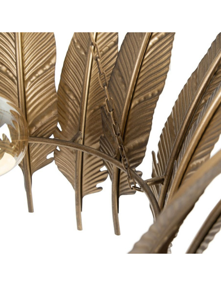 Suspension originale Plumes Diamètre 55 cm en Métal Doré Selvan - 3