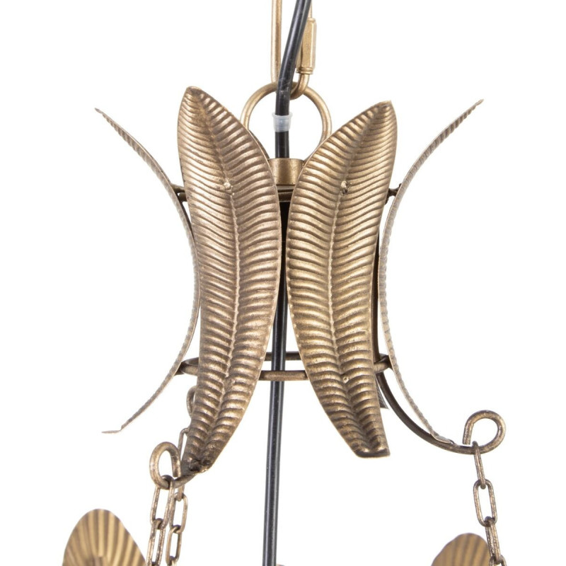 Suspension originale Plumes Diamètre 55 cm en Métal Doré Selvan - 6
