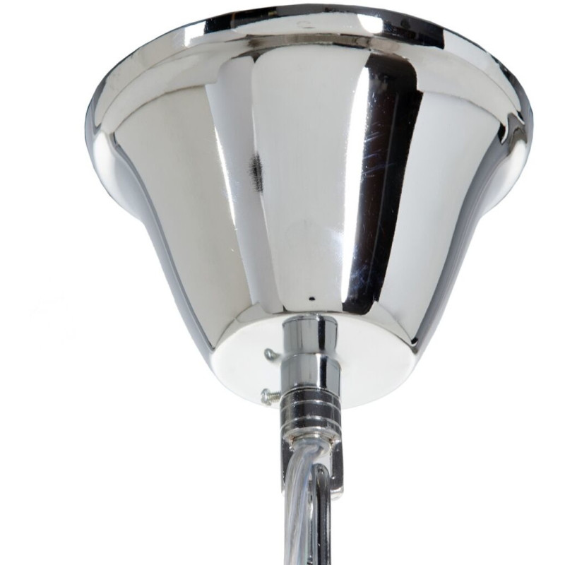 Grande suspension design 10 lampes Diamètre 80 cm en Métal Argenté Xelvin - 2
