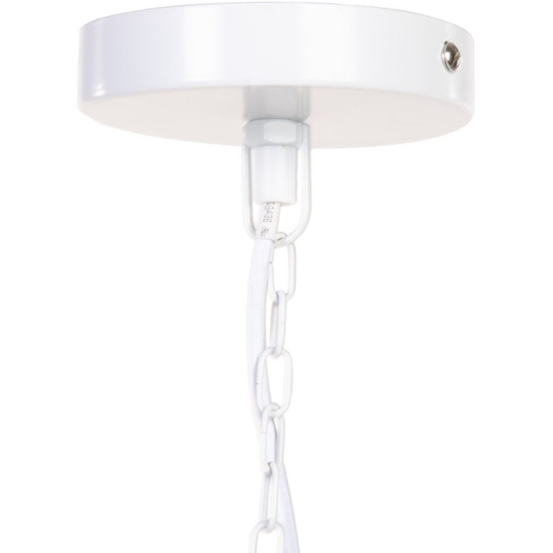 Grande suspension moderne Diamètre 80 cm en Métal Blanc Avenor - 2